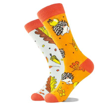 Lade das Bild in den Galerie-Viewer, Autumn Themed Odd Paired Socks - Crazy Sock Thursdays
