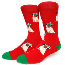 Lade das Bild in den Galerie-Viewer, Christmas Puppy Dog Crazy Christmas Socks - Crazy Sock Thursdays
