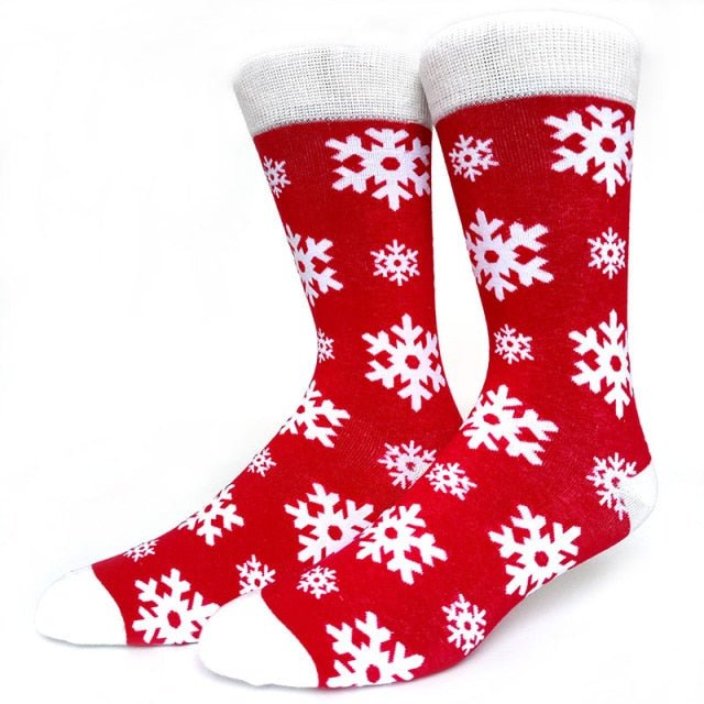 Snowflakes Crazy Christmas Socks - Crazy Sock Thursdays