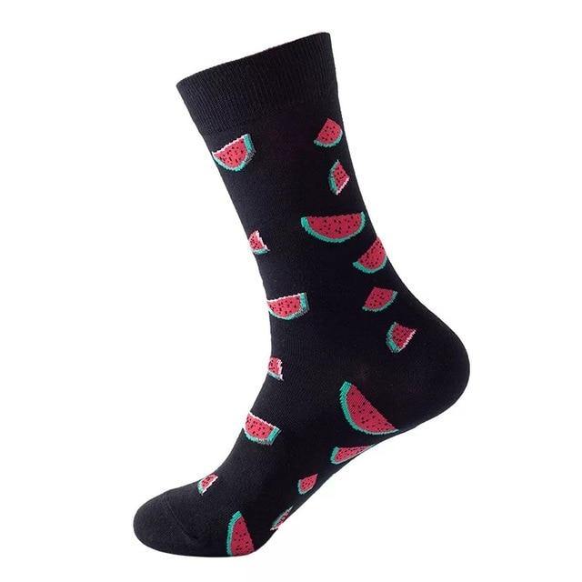 Watermelon Black Crazy Socks - Crazy Sock Thursdays